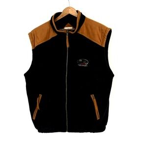 VTG EXP‎ Designs Lago Apparel Fleece Vest Men XL Tobermory Embroidered Full Zip